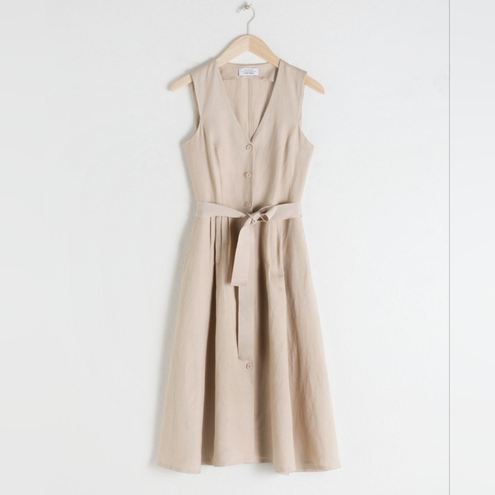 & Other Stories Linen Blend Dress